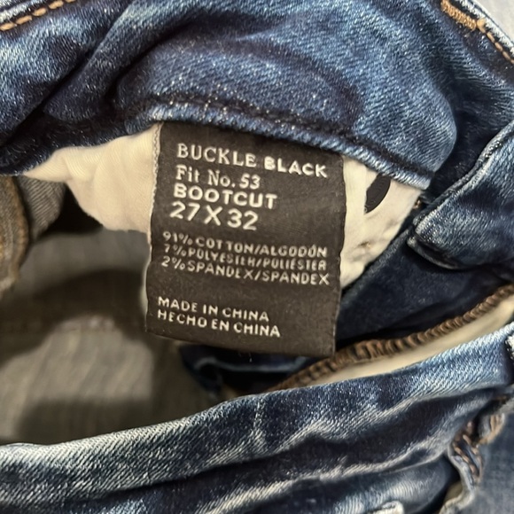 Buckle Black Women's Bootcut Jeans. Size 27x32. Fit No. 53 - Picture 3 of 4